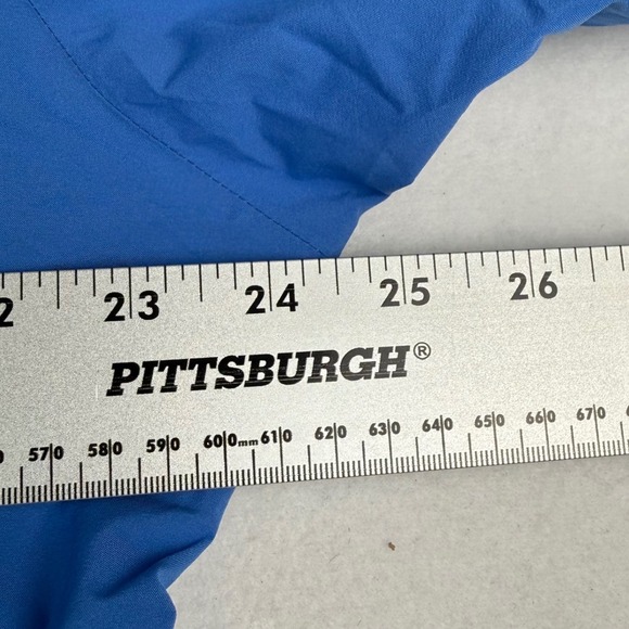 Peter Millar Mens Blue Quarter Zip Windbreaker Golf Pullover Jacket Large - Picture 4 of 6